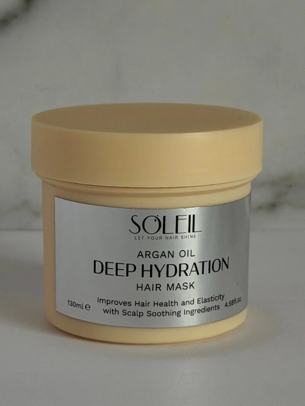 Soleil Argan Oil Deep Hydration Hair Mask 4.58 oz / 130ml Moisturizing Treatment